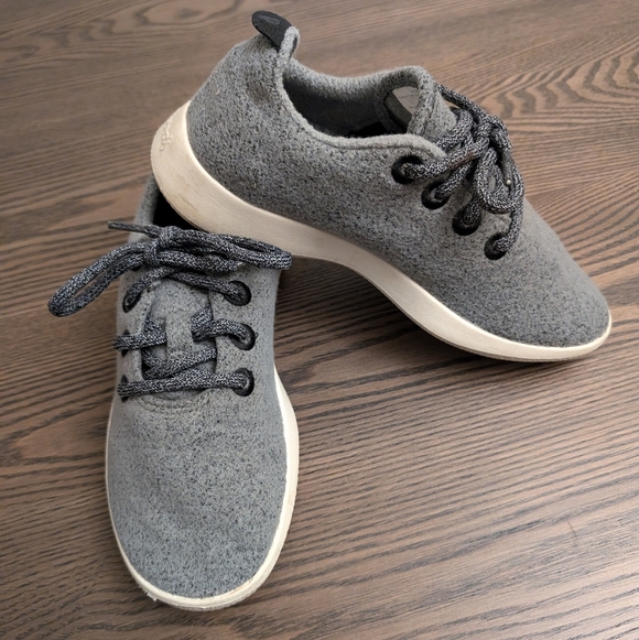 Allbirds Gray Wool Runner Shoes Size 6 - Picture 3 of 7